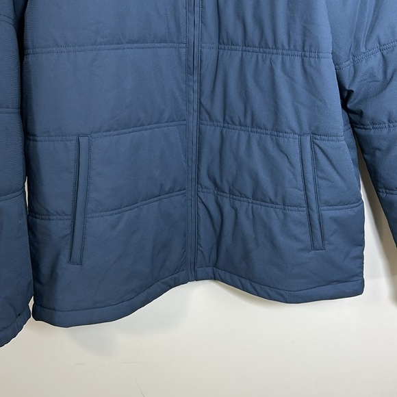 TravisMathew Interlude Puffer Golf Jacket Mens Navy Blue Full Zip Stretch M NEW - Picture 7 of 16